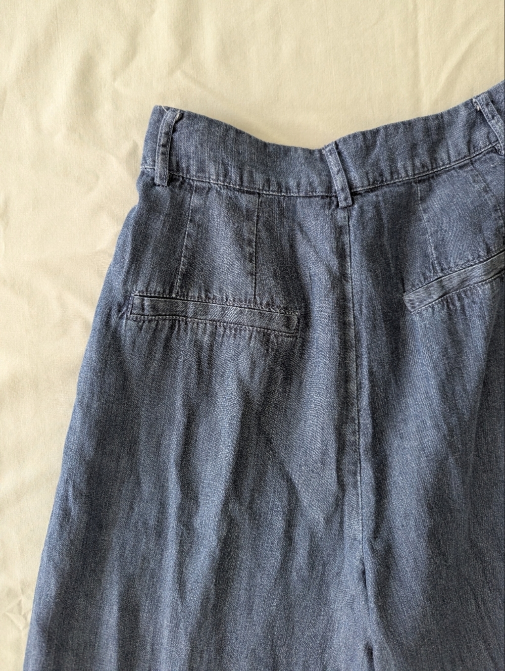 En Saison Anthropologie Denim Trousers Wide Leg And High Rise - Picture 11 of 11